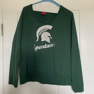 Green MSU Spartans Women’s Crewneck